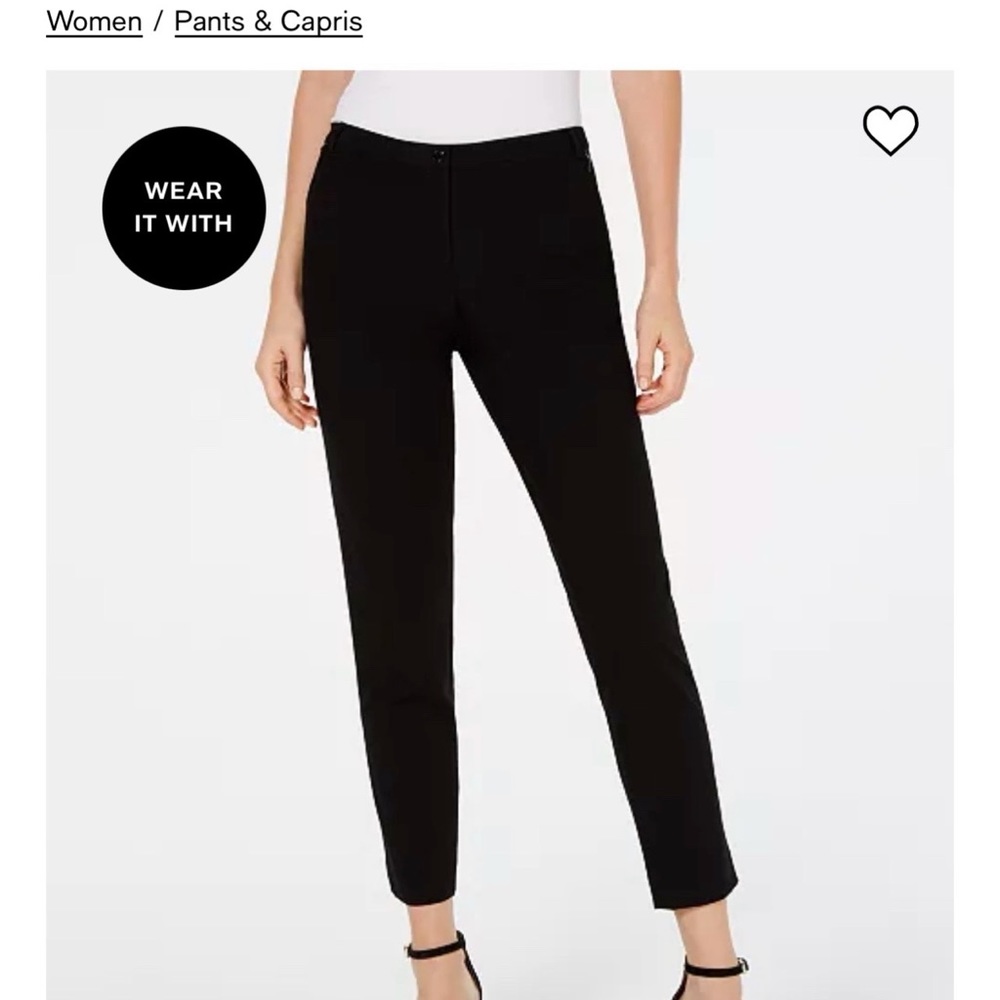 ❌SOLD❌ Calvin Klein Slim Fit Ankle Length Pants Black - Size 6 NWT